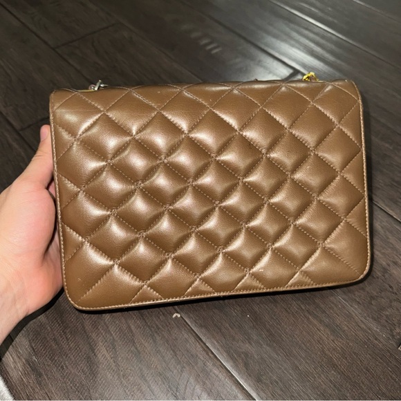 CC Tan Quilted Crossbody Bag - Picture 4 of 15